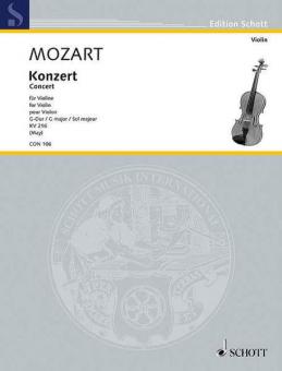 Concerto sol majeur KV 216 Standard