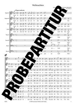 Sechs Sprüche: 1. Weihnachten Standard