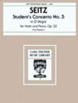 Student's Concerto No. 5 D Major Op. 22 