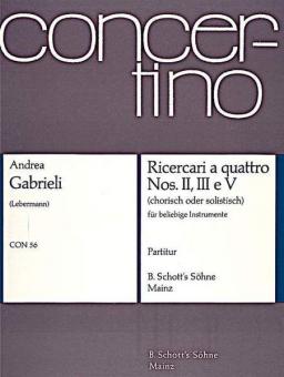 Ricercari a quattro Standard