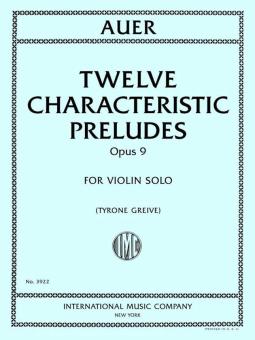 12 Préludes caractéristiques op. 9 