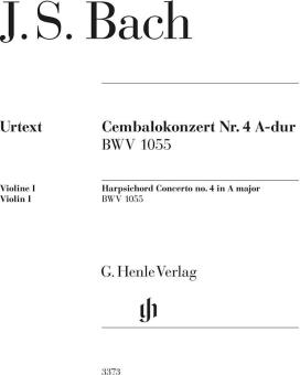 Bach Concerto pour clavecin no. 4 en la majeur BWV 1055 