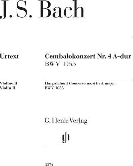 Bach Concerto pour clavecin no. 4 en la majeur BWV 1055 