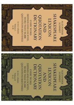 Shakespeare Lexicon 