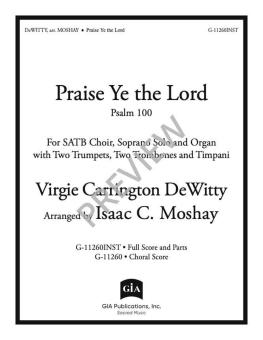 Praise Ye the Lord 