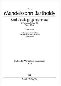 Und dieselbige gehet heraus (3. Fassung) MWV B 7 Standard