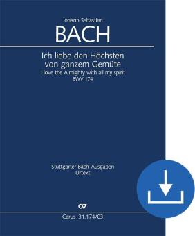 I love the almighty with all of my spirit BWV 174 Download