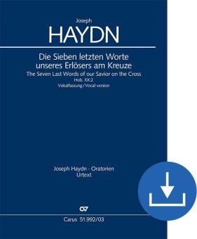 Die Sieben letzten Worte unseres Erlösers am Kreuze (version vocale) Hob. XX:2 Download