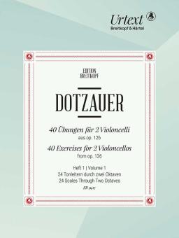 40 exercices pour 2 violoncelles de l'op. 126 - Volume 1 