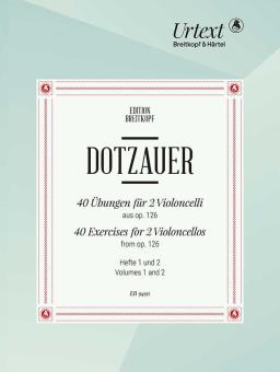 40 exercices pour 2 violoncelles de l'op. 126 - Volume 1 et 2 