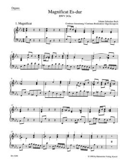 Magnificat en mi bémol majeur BWV 243a 