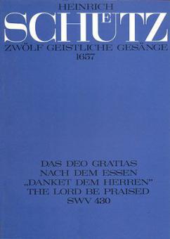 Schütz: Das Deo gratias nach dem Essen 