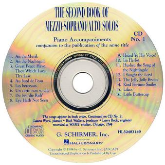 The Second Book of Mezzo-Soprano/Alto Solos 
