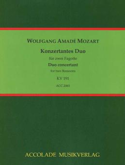Duo Concertante d'après K 191 