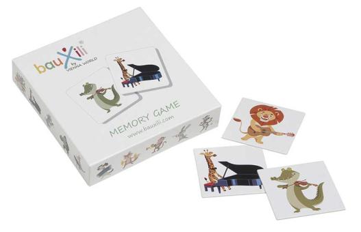 Jeu de mémoire sur les animaux du bauxili 