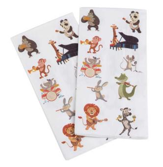 Serviettes de table pour animaux Bauxili 