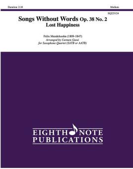 Chansons sans paroles op. 38 No. 2 : Le bonheur perdu 