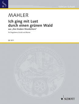 Ich ging mit Lust durch einen grünen Wald Standard