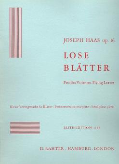 Feuilles Volantes op. 16 