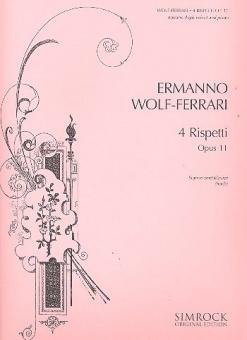4 Rispetti op. 11 für Sopran und Klavier 