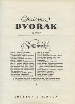 Humoresque In G Op. 101/7 