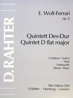 Piano Quintet In D Flat Op. 6 