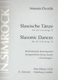 Slavonic Dances Op. 72/10,13,16 