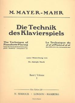 La Technique du Piano Vol. 1 