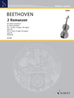 2 Romances Sol majeur et Fa majeur op. 40 / op. 50 Standard