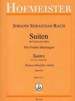 Suites For Solo Violoncello Vol. 1 