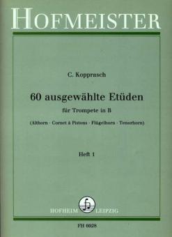 60 ausgewählte Etüden für Trompete in B 1 