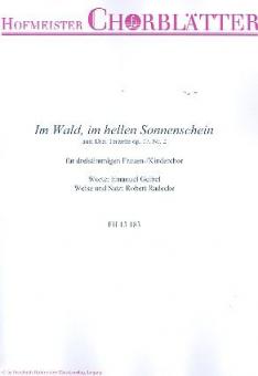 Im Wald, im hellen Sonnenschein 