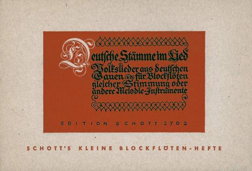 Deutsche Stämme im Lied 