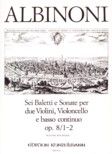 Balletti et Sonata a tre op. 8 Band 1 