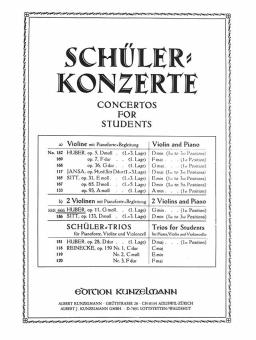Schuelerkonzert in G minor, Op. 11 