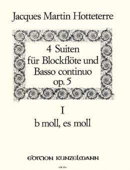 4 Suites Op.5 for Recorder/Flute and Basso continuo, Vol. 1 