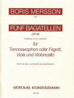 Five Bagatelles Op. 46 
