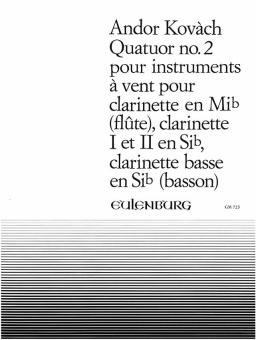 Quatuor no. 2 pour instrumentes à vent 