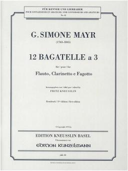 12 Bagatelle à 3 