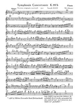 Sinfonia Concertante K.297B 