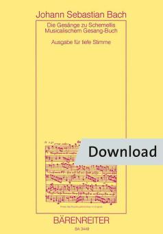 Les chants pour le livre de cantiques de G. Chr. Schemelli BWV 439-507 Download