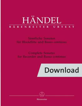 Sonates complètes pour flûte à bec et basse continue Download