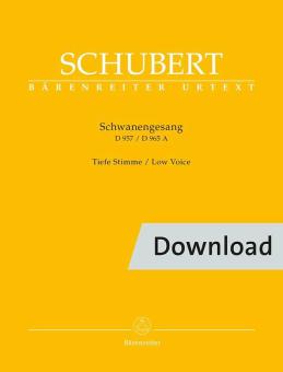 Chant du cygne D 957 / D 965 A Download