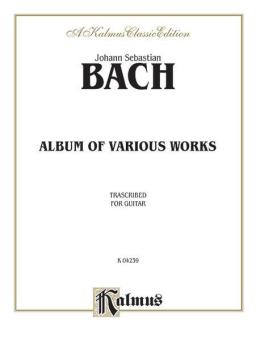 Album Of Various Works Transcribed For Guitar Download