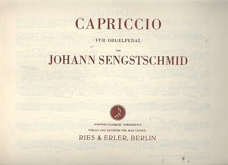 Capriccio für Orgelpedal 