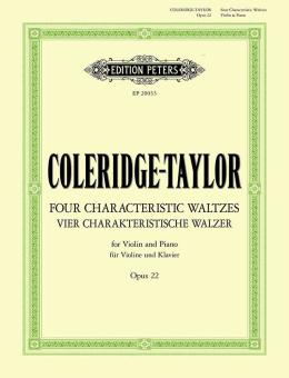 4 valses caractéristiques op. 22 