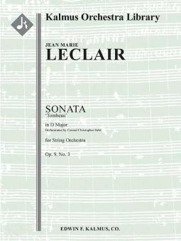 Sonata in D, op. 9, No.3 "Tombeau" 
