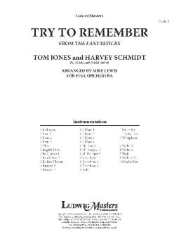 Try to Remember (from The Fantasticks) 