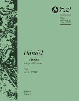 Orgelkonzert Nr. 5 F-Dur op. 4/5 HWV 293 