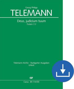 Deus, judicium tuum TVWV 7:7 Download